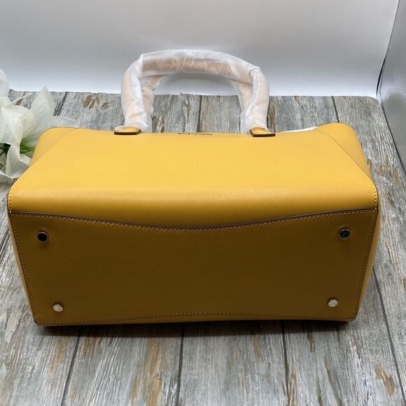 Kate Spade Yellow Gold Fall Staci Medium Tote Bag Purse - Picture 5 of 14